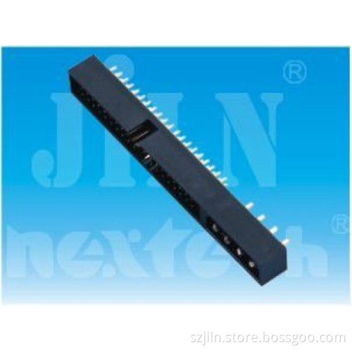 2.54mm box header 30 pin connector with 2-IN-1 combo